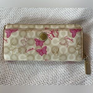 Coach butterfly wallet